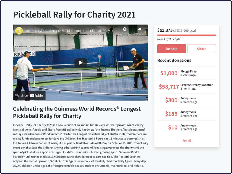 Fundraiser - Pickleball Fundraiser - Pickleball